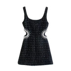 Vestido Curto Tweed Izza