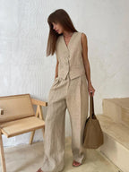 Conjunto Colete & Calça Luana