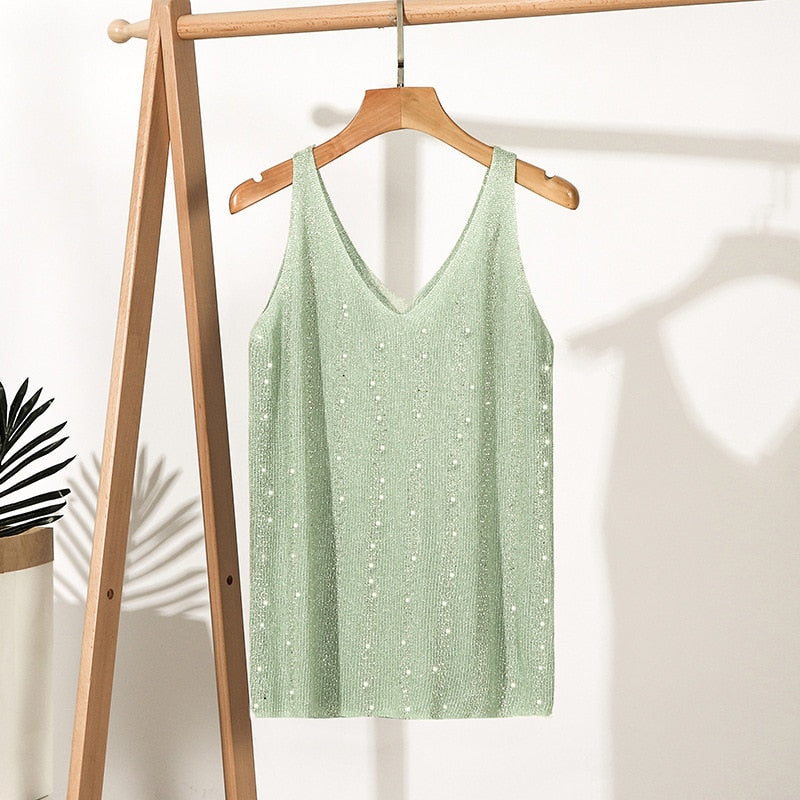 Blusa Regata Lurex Cler
